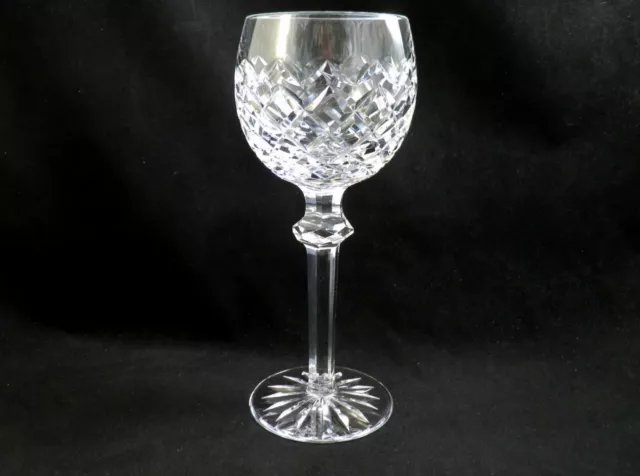 Waterford Crystal Powerscourt Hock Wine Glass Goblet 7 1/2" Seahorse mark