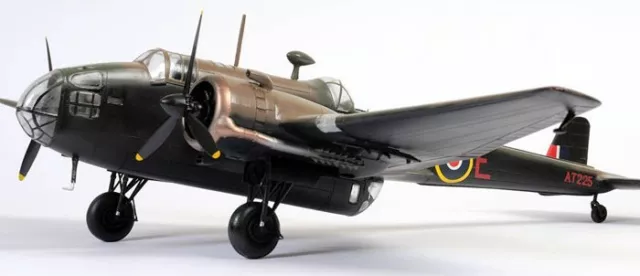 Hampden Handley Page UK Medium Bomber Airplane Mahogany Wood Model Small