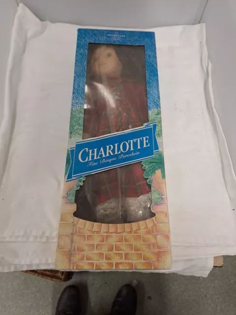 The Promenade Collection Porcelain Doll 'Charlotte' 40cm New & Boxed