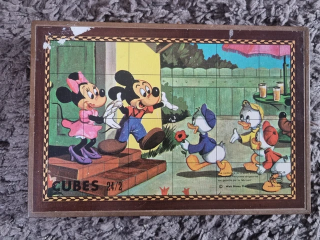 ancien jeu 24 cubes Caroline Probst Garnier SGDG puzzle vintage
