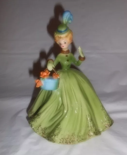 Vintage Josef Originals Lady Figurine NEW HAT from Sweet Sixteen Series