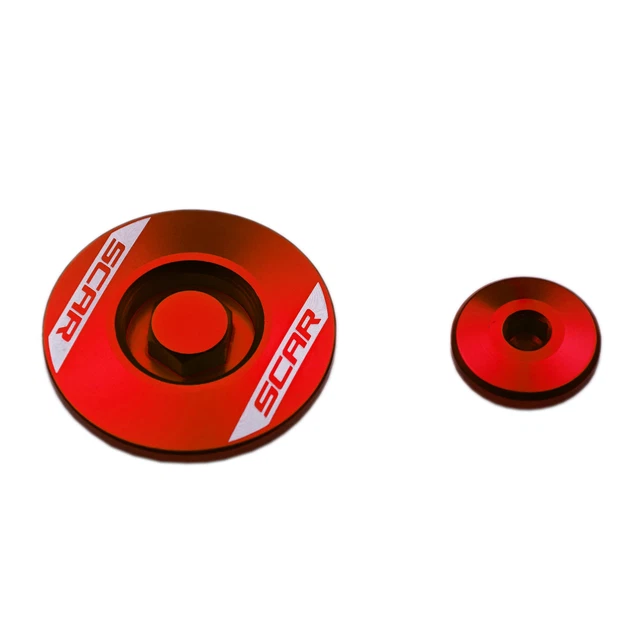 Tappi Carter Motore Scar In Alluminio Rosso Honda Crf Africa Twin 1000 1100