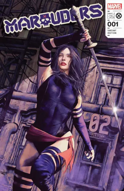 Marauders #1 Marco Turnini Exclusive Variant Nm Psylocke Bishop Wolverine Rogue