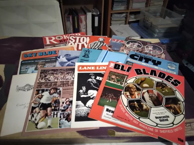 Newcastle United Away Football Programmes x 15 Various 1970's Lot 2 All Listed