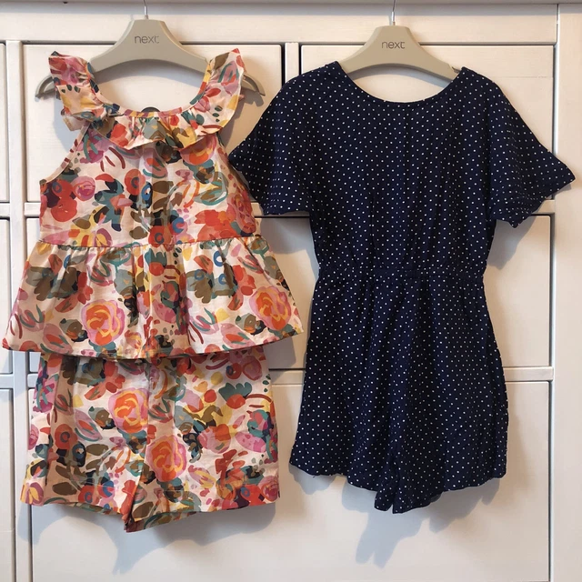 Girls NEXT Age 5-6 Bundle Top Shorts 2-Piece & Playsuit Excellent Condition.