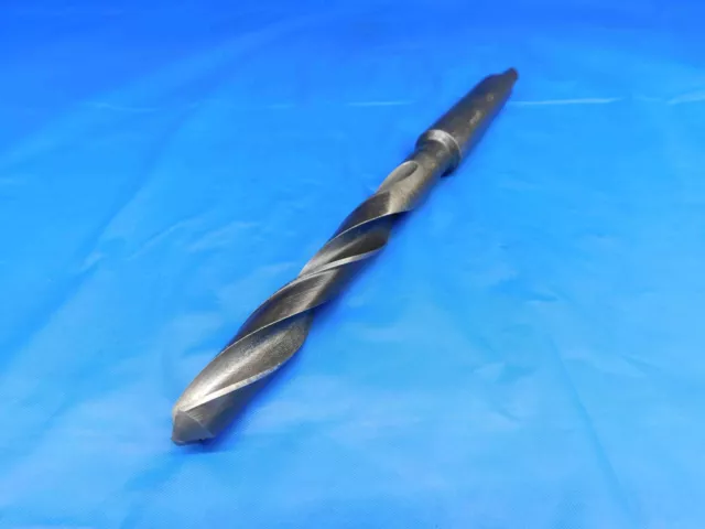 35/64 O.d. Hss Twist Drill Bit Morse Taper #2 Shank 3.50" Loc 8" Oal .5468 Mt2