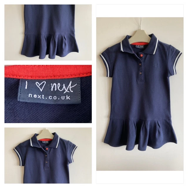 *Girls Next Navy Summer T-Shirt Dress Age 3-4 Years*In Very Good Condition*