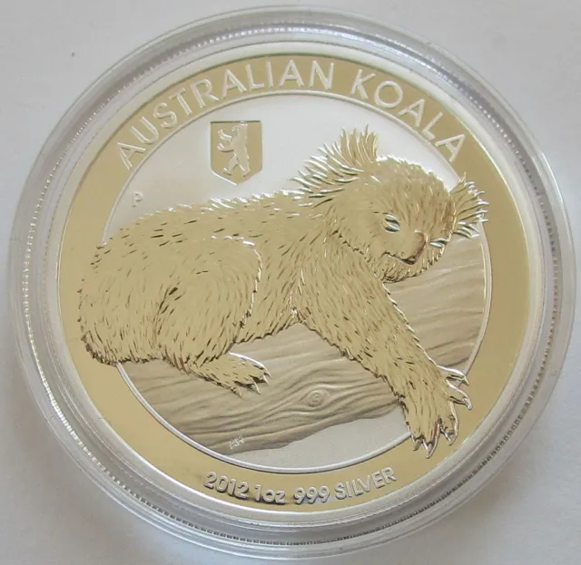 Australia 1 Dollar 2012 Koala Berliner Bär Privy 1 Oz Silver