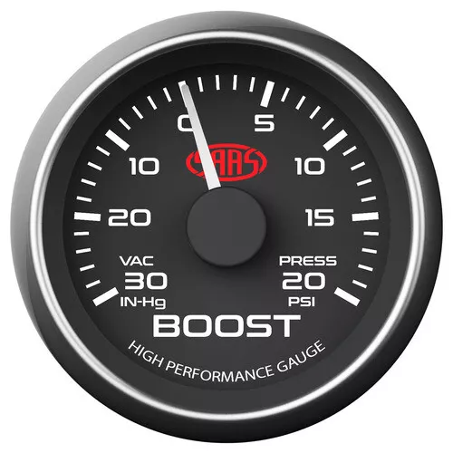 Boost Gauge 30Inhg-20Psi 52Mm Black Muscle Series