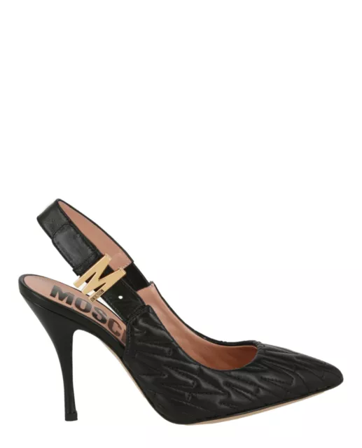 Moschino Womens M-Quilted Slingback Pumps