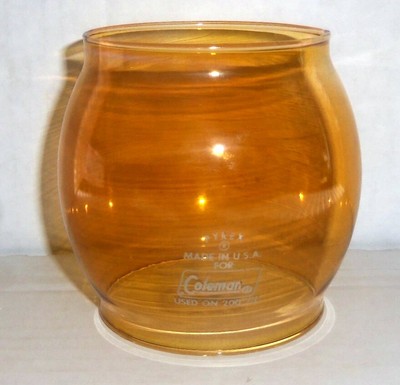 coleman amber lantern globe