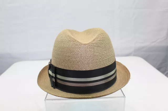 Vintage Hat Dobbs Fifth Ave NY Fedora Size 6 7/8 Long Oval with Box - Panama Hat