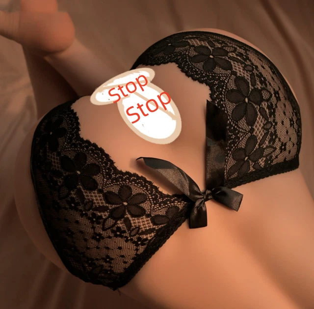 WOMEN SEXY SEDUCTIVE Crotchless Open Crotch Lace thong Underwear Undies