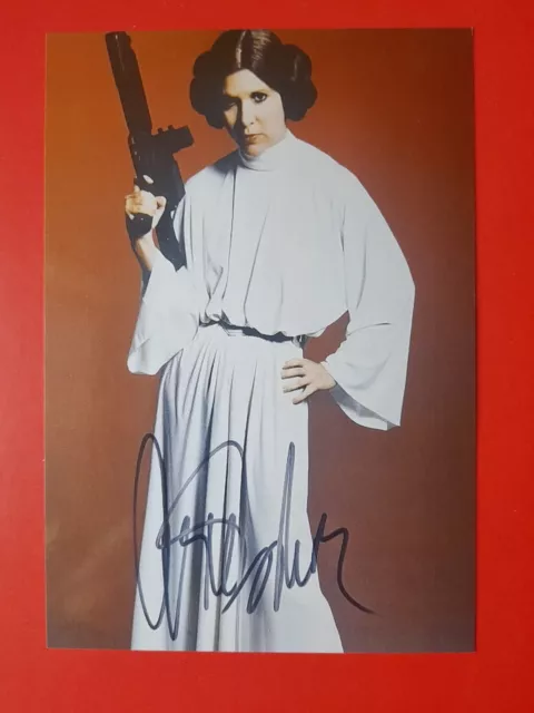 Star Wars, Carrie Fisher, Signed Autographed Photo