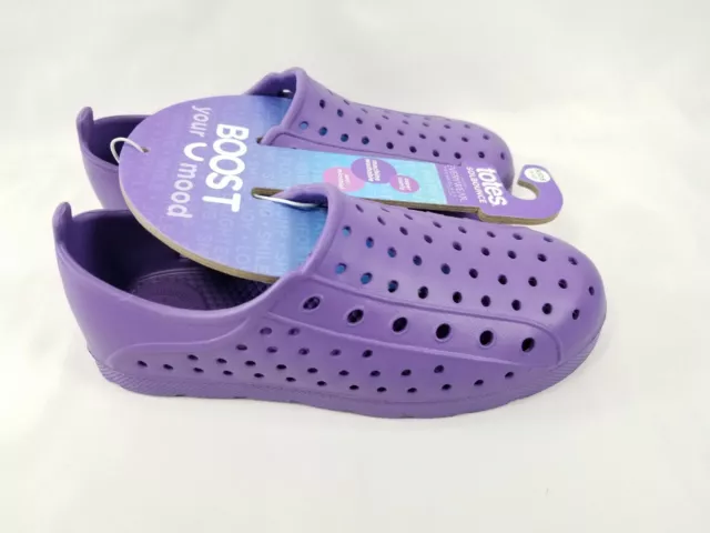 Totes SolBounce Everywear Technology Purple Unisex Kids Clog Size 11-12T  New