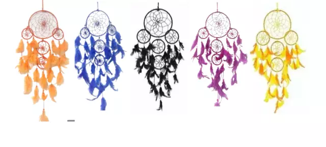 Lot 10Pc Handmade Home Wall decoration Natural Feather Native Dream Catcher