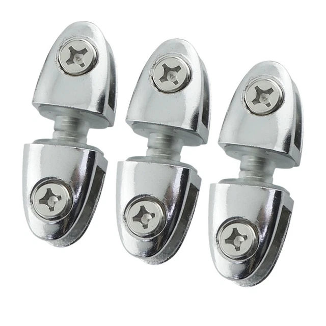 Morsetto di fissaggio vetro acciaio inox morsetto vetro lega di zinco 3 pz
