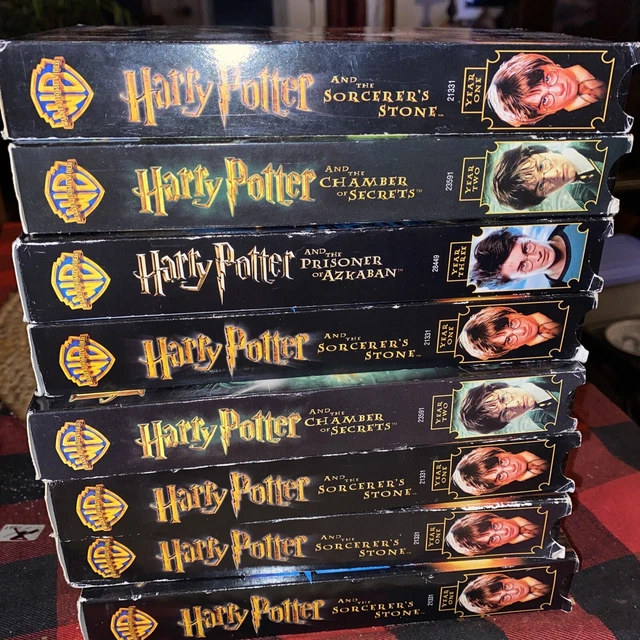 HARRY POTTER VHS Lot of 8 Sorcerer’s Stone; Chamber of Secrets