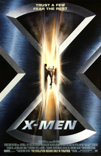 X-Men movie poster (a)  Hugh Jackman, Halle Berry, Patrick Stewart