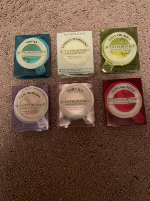 Lot de 6 recharges neuves Bath & Body Works PARFUMPORTABLES vendues séparément aussi 2