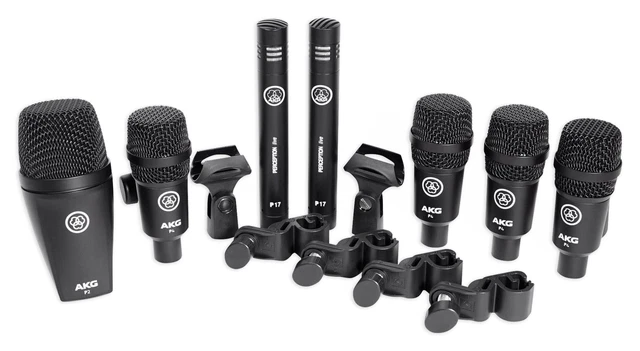 AKG Drum Set Session I (7) Microphone Kit w/ Bass/Overhead/Snare/Tom+Clamps+Case AKG Drum Set Session I (7) Microphone Kit w/ Bass/Overhead/Snare/Tom+Clamps+Case