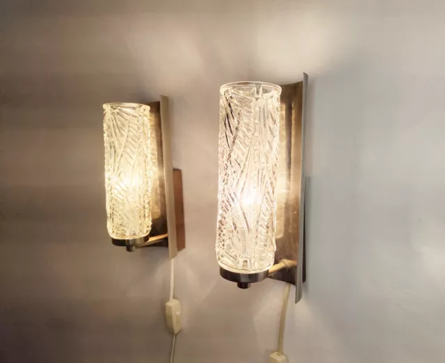 Mid century pair of sconces / wall lights, Swedish vintage lighting