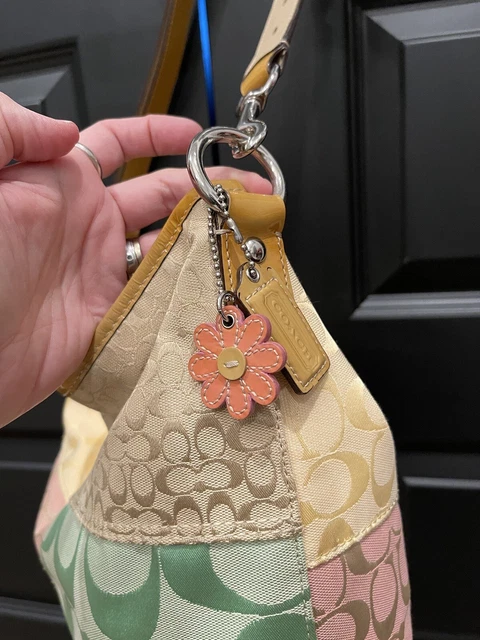 Coach pastel patchwork 2025 purse
