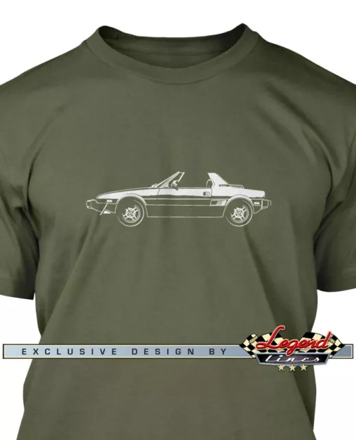 Camiseta para hombre Fiat Bertone X1/9 X19 cupé - varios colores y tallas - coche italiano