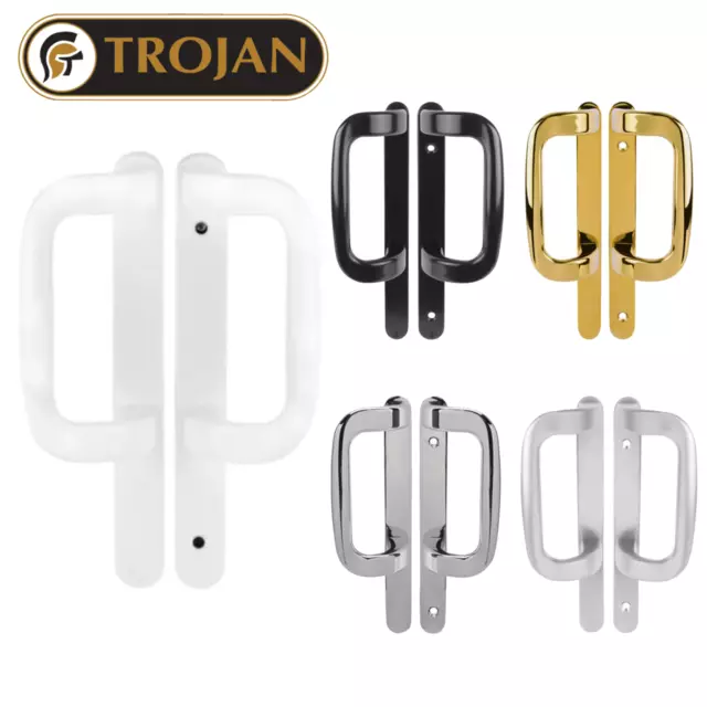 Fuhr Sliding Patio Door Handle Non Locking Dummy Set 145mm Fixing Universal
