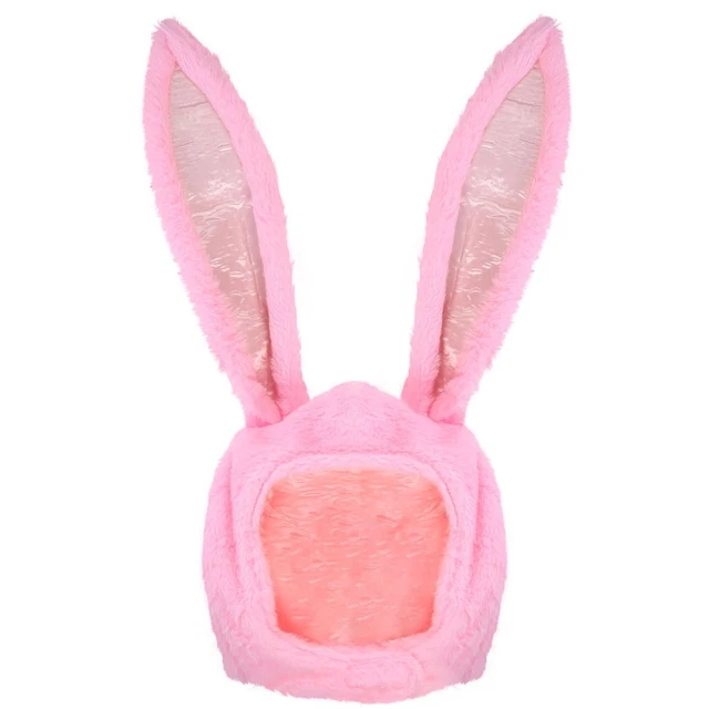 HOODED PLUSH BUNNY Ears Hat Ear Animal Hat for Party Cosplay Event $27. ...
