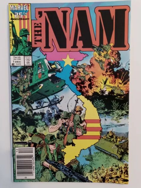 The 'Nam # 1 Newsstand 1986 Marvel Comics Key 1st Issue Michael Golden Sharp!