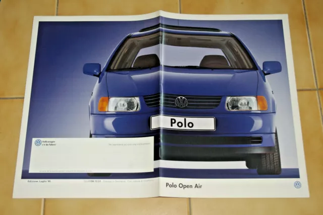 VW VOLKSWAGEN POLO OPEN AIR Brochure Catalogue Pub auto 1995