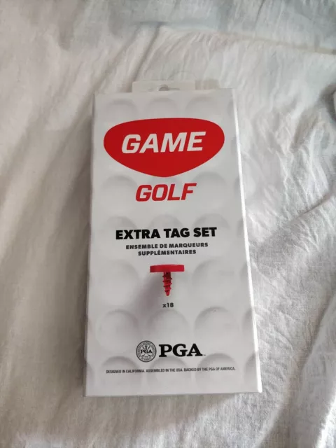 Game Golf Digital Tracking System Classic Extra Tag Set (18 Tags) New in Box