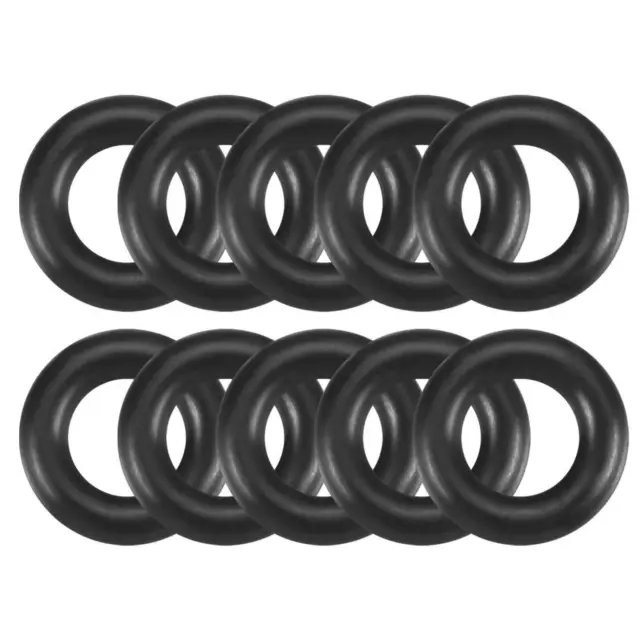 Nitrile Gomma O-ring, 10mm OD 5mm ID 2,5mm Isolante Guarnizione Confezione da 10