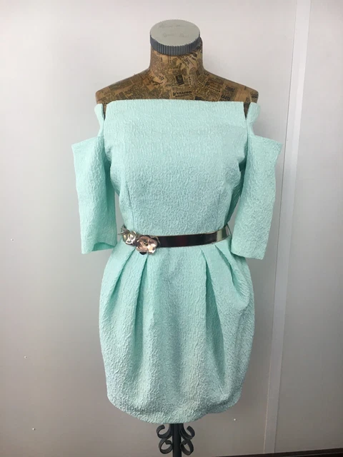 ABITO RIVER ISLAND Puff Tulipano Corto Formale Nuovo Nuovo Regno Unito 6 NUOVO CON ETICHETTE £60