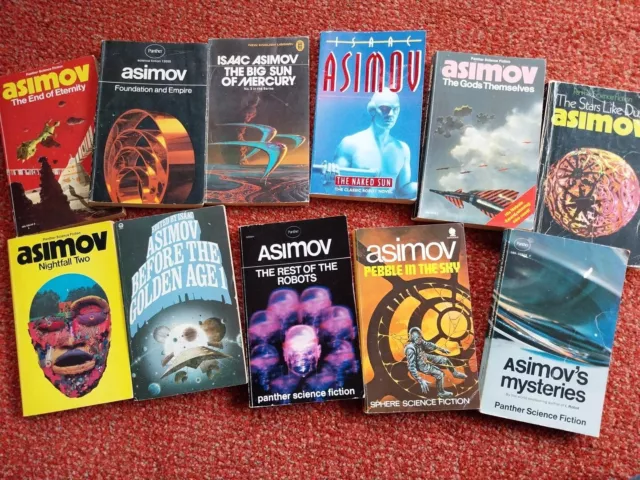 Issac Asimov Sci-Fi Bundle of 11 Vintage Paperbacks
