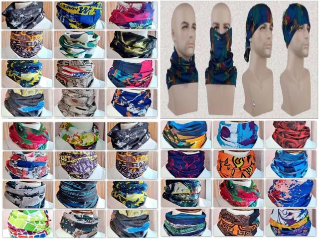 Face Guard Neck Gaiter Sun Cover Balaclava Bandana Scarf Hair Head Band Outdoor