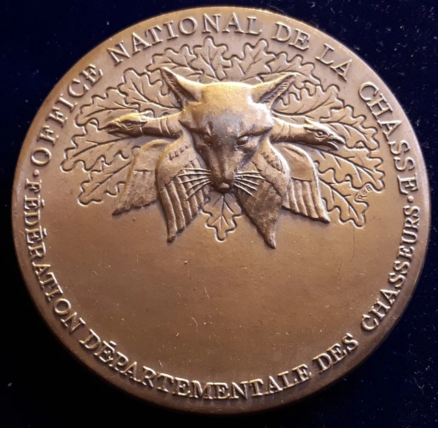 !!! MEDAILLE Bronze OFFICE NATIONAL DE LA CHASSE par BARON !!! 58 mm
