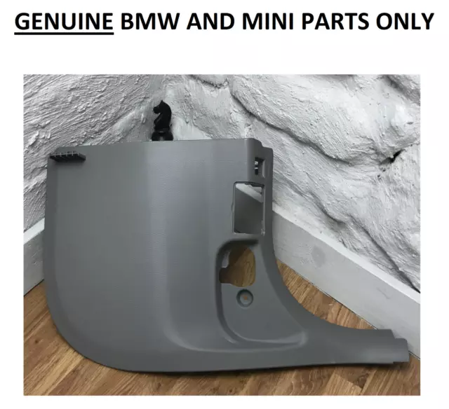 Original BMW E90 E92 3 Serie Pie Bien Kick Panel 51439132718. Derecho, Gris 22B