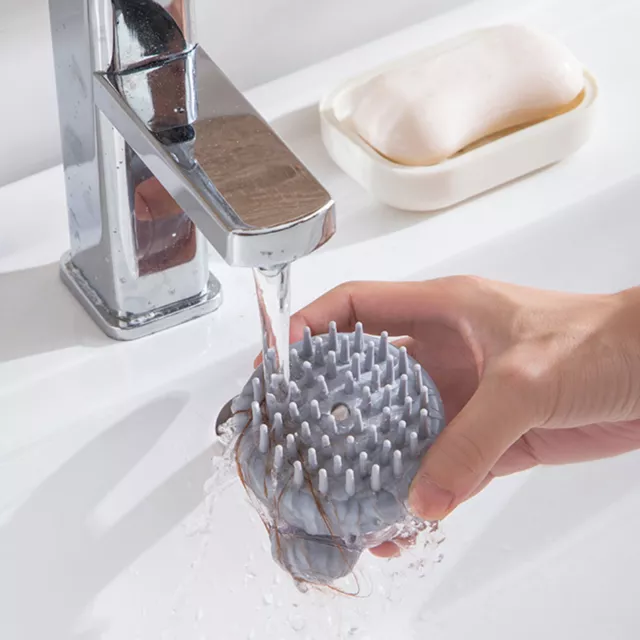 Shampoo Comb Exfoliating Massage Hair Washing Scalp Exfoliator Brush Reusable
