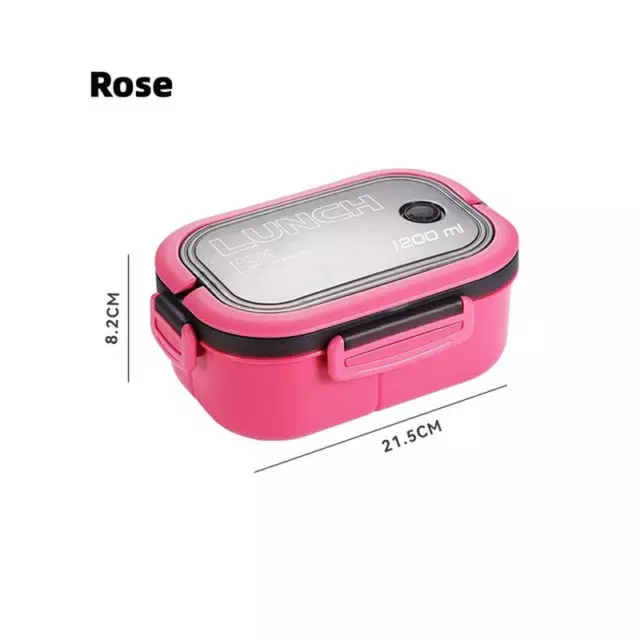 Cute Lunch Box for Kids Compartments Microwae Bento Lunchbox Kid School Outdoor