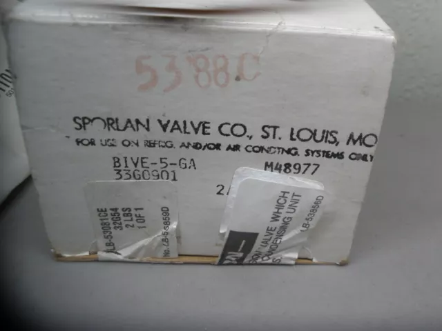 Sporlan Bive-5-Ga Thermostatic Expansion Valve Lb-53081Ca-Cf Lennox 2