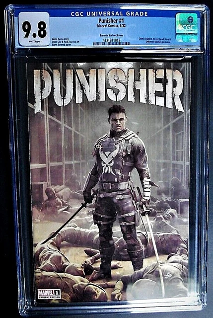 cgc 9.8 PUNISHER #1 MARVEL 2022~W/p~Unk/SLH/Comic Traders~BARENDS Variant~nm/mt