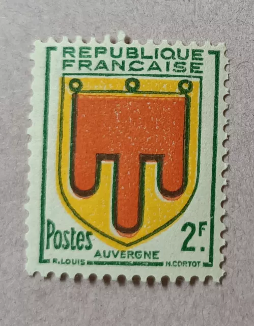 2-Timbre France YT  837  neuf** année 1949 "Auvergne"