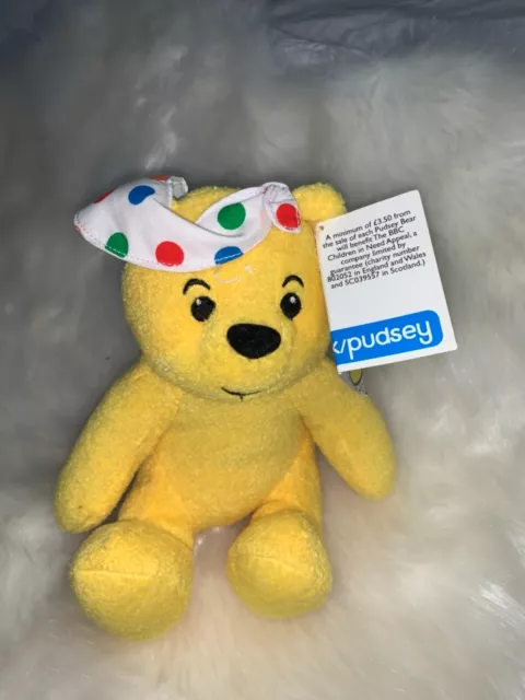 BBC Children In Need Yellow Pudsey Teddy Bear Plush Soft Toy Animal