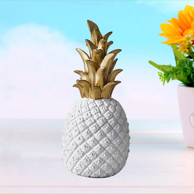 White Pineapple Decor Ceramic Pineapple Decor House Ornaments Artificial
