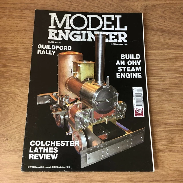 (ST) MODEL ENGINEER MAGAZINE 4282 Build OHV Steam Engine Colchester