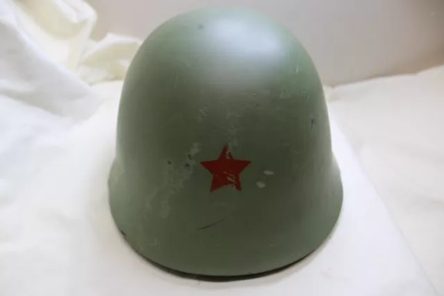 Yugoslavian War Serbian M59 Steel Helmet Communist Red Star Military Army JNA E2
