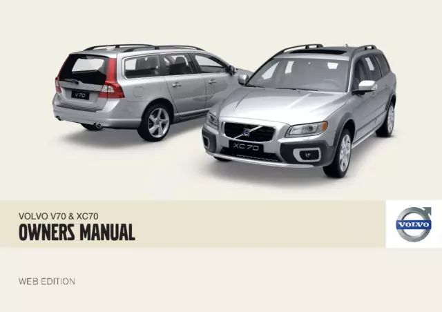 Volvo V70 Xc70 - Owners Manual - New Print - A4 Or A5