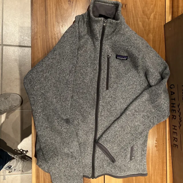 Patagonia Men's Better Sweater, Full Zip Fleece Jacket, Stonewash Gray,  Small